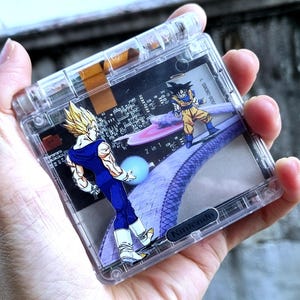 Backlit IPS GBAsp Mod Nintendo GameBoy Advance SP Mirror Clear Shell