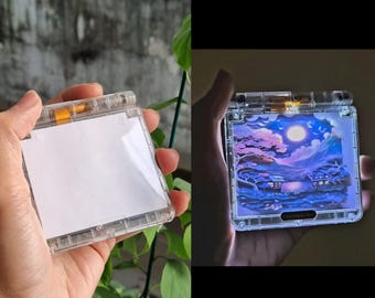 Usa Tariffs Included - Backlit IPS GBAsp  Nintendo GameBoy Advance SP LED Lamp 3D Traditional Village