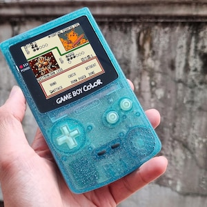 Retro Pixel IPS Q5 Game Boy Color   Nintendo GBC Plus Extra Mods Crystal Version