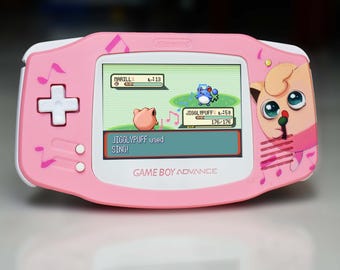 Usa Tariffs Included - IPS v5 Screen GBA Nintendo GameBoy Advance Jigglypuff Singing