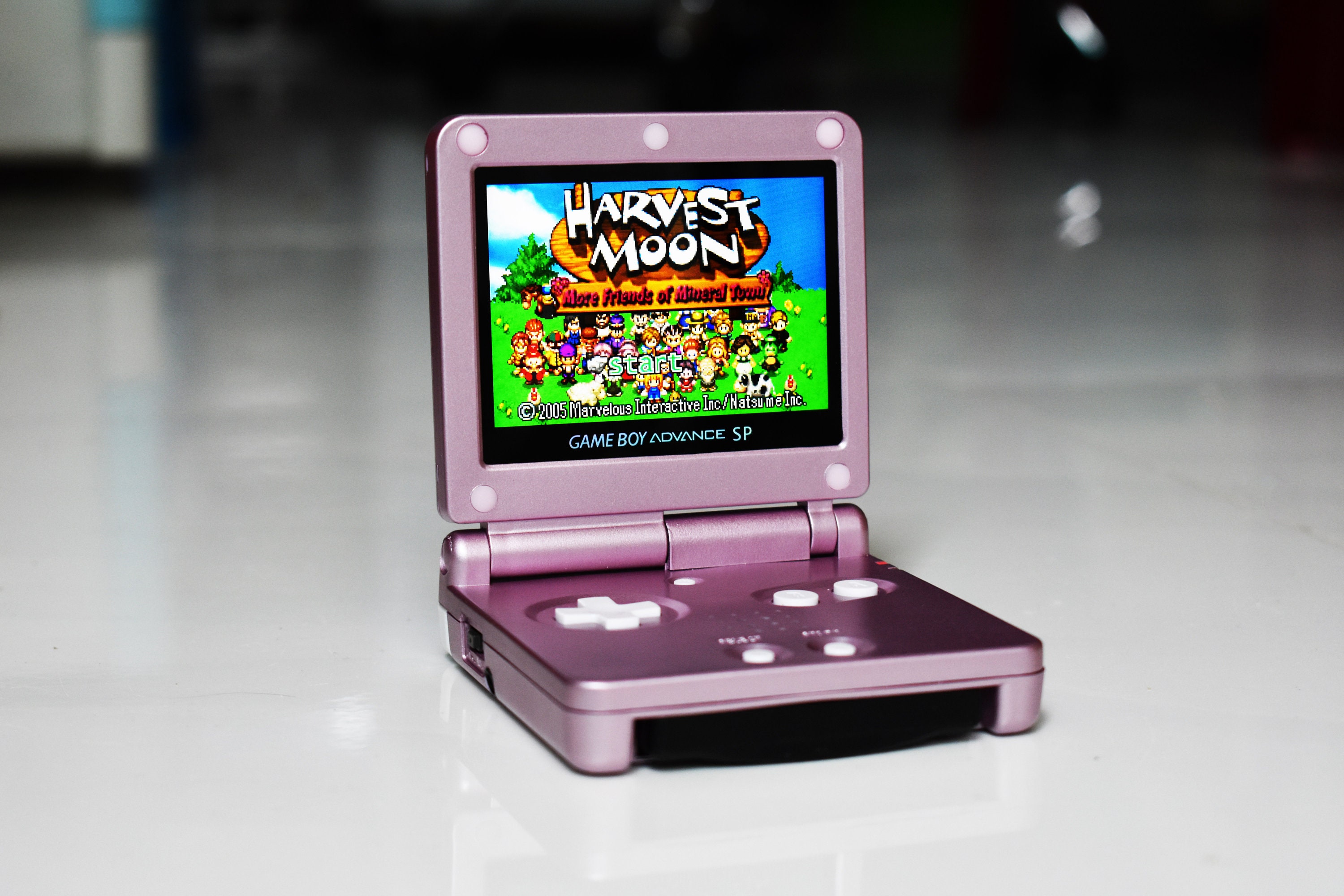 Backlit IPS Mod Nintendo Gameboy Advance SP Pearl Pink Etsy