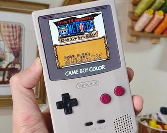 Funnyplaying Retro Pixel IPS Q5 Game Boy Color With Laminated Lens Nintendo GBC Plus Extra Mods Classic Gray