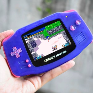 Extra Mods And IPS Backlit LCD GBA Mod Nintendo GameBoy Advance Sparkle Buttons Sweet Version