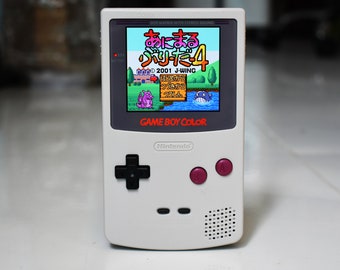 Funnyplaying Retro Pixel IPS Q5 Game Boy Color With Laminated Lens Nintendo GBC Plus Extra Mods Classic GB Style