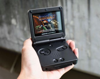 Usa Tariffs Included - Backlit IPS GBAsp  Nintendo GameBoy Advance SP All Black