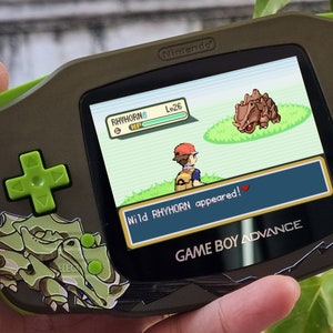 Extra Mods And IPS Backlit LCD GBA Mod Nintendo GameBoy Advance Rhyhorn Edition