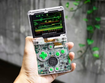 Usa Tariffs Included - Backlit IPS GBAsp  Nintendo GameBoy Advance SP Mirror Clear Shell