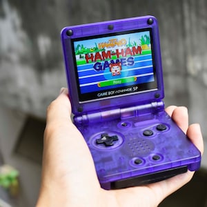 Backlit IPS GBAsp Mod Nintendo GameBoy Advance SP Midnight Blue