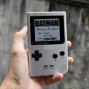 Game Boy Pocket IPS OSD Mod Nintendo GBP Plus Extra Mods Silver