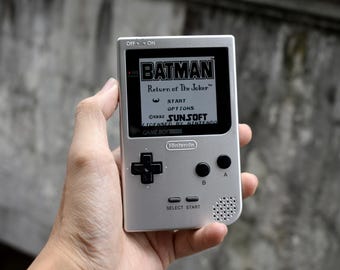 USA Zollgebühren inclusive - Game Boy Pocket IPS OSD Nintendo GB Silber
