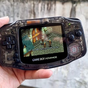 Extra Mods And IPS Backlit LCD GBA Mod Nintendo GameBoy Advance Crystal Clear Black