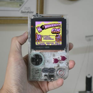Game Boy Pocket IPS OSD Mod Nintendo GBP Plus Extra Mods Clear Shell