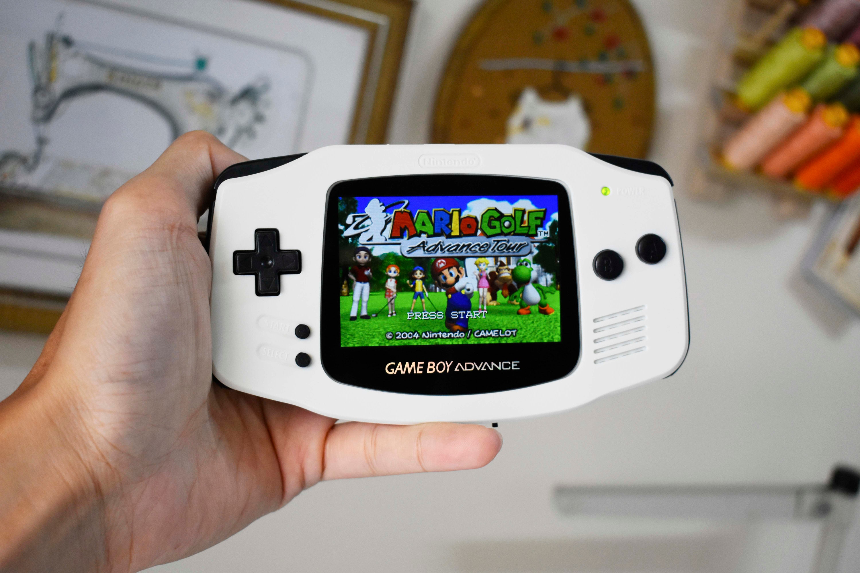 Nintendo Gameboy Advance SP Modded Console, Perfect White Edition. IPS –  Modern Mods