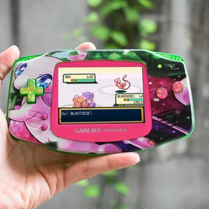 Extra Mods And IPS Backlit LCD GBA Mod Nintendo GameBoy Advance Custom Mew