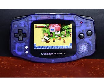 IPS Backlit LCD GBA  Nintendo GameBoy Advance Midnight Blue