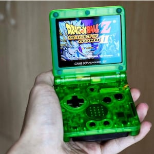 Backlit IPS GBAsp Mod Nintendo GameBoy Advance SP Translucent Green