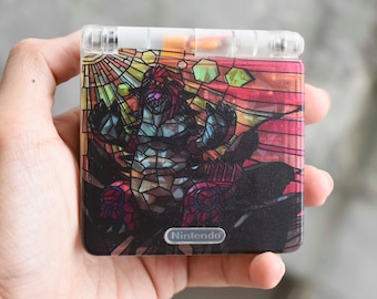 Backlit IPS GBAsp Mod Nintendo GameBoy Advance SP Custom Groudon