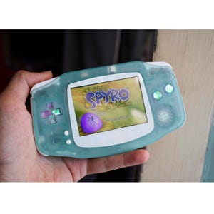 Usa Tariffs Included - IPS v5 Screen GBA Nintendo GameBoy Advance Glow In Dark Turquoise Shell Cool Opal Buttons