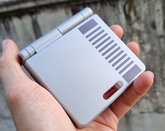Usa Tariffs Included - Backlit IPS GBAsp  Nintendo GameBoy Advance SP NES Theme
