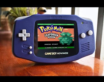 IPS Backlit LCD GBA  Nintendo GameBoy Advance Indigo