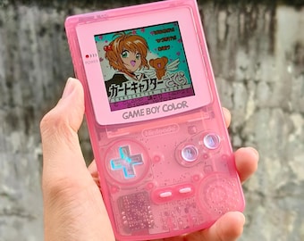 Usa Tariffs Included - Retro Pixel IPS Q5 Game Boy Color Nintendo GBC  Mirror Clear Pink Shell Cool Opal Buttons