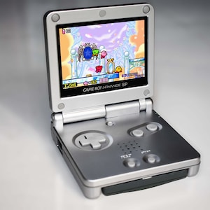 Backlit IPS GBAsp Mod Nintendo GameBoy Advance SP Silver