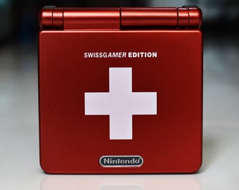Usa Tariffs Included - IPS V5 GBAsp  Nintendo GameBoy Advance SP Swiss Gamer Edition