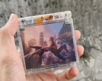 Usa Tariffs Included - IPS V5 GBAsp  Nintendo GameBoy Advance SP Super Hero 3D Looking