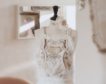 Embroidered wedding/ceremony dress