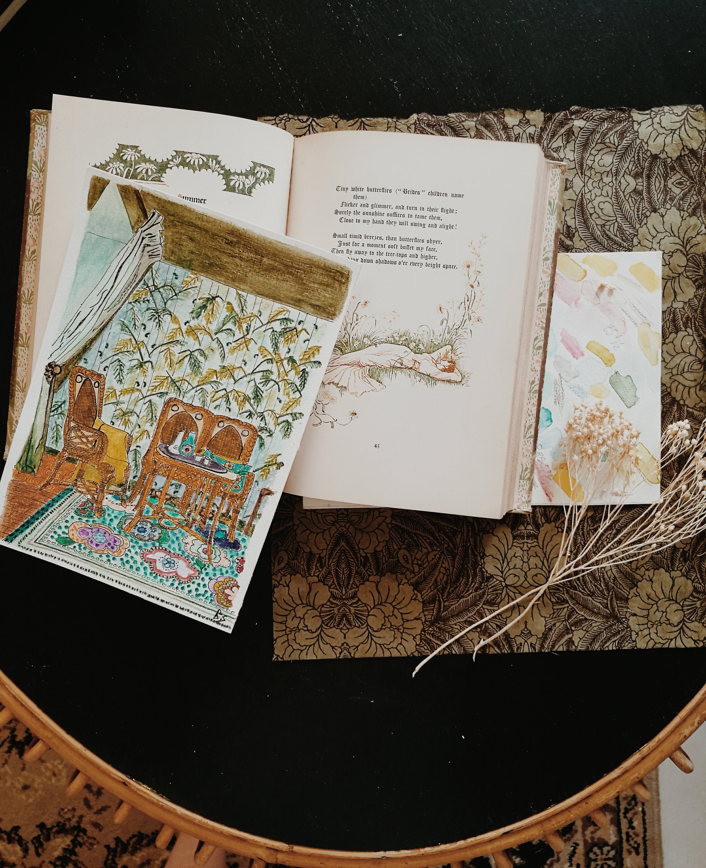 Aquarelle Originale Signée Par L'artiste, Fine Art Chez Maryam