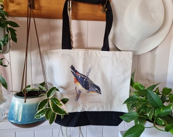 Spotted Pardalote - Large tote bag