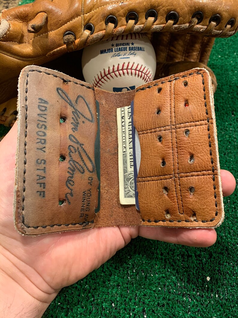Vintage Jim Palmer Baseball Glove Wallet Spalding 2 pocket Etsy