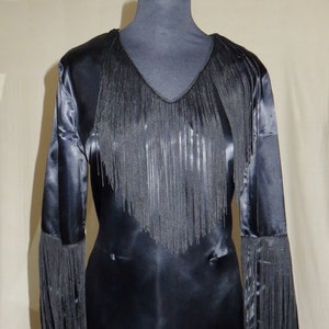 Fab Mod a-go-go mid 60&#39;s made in England Satin mini dress. At a guess size 8-10