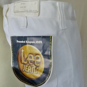 Lee Cotton late 60 es Hipster Jeans ungetragen mit Anhängern, extra langes Bein 32&quot; Taille NB einige kleinere Ladenraum Schmutz