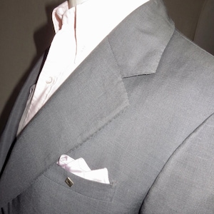 Prachtig Mohair gekleed prachtig getailleerde vroege jaren &#39;70 jas, getailleerd, werkende manchet, hand gestikt 39 &quot;