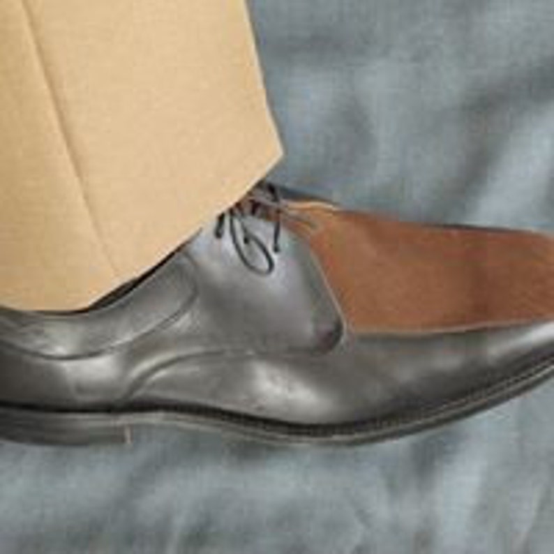 John Powell 90/'s Neo Mod designer all leather and suede fronted menswear shoes size 8.5