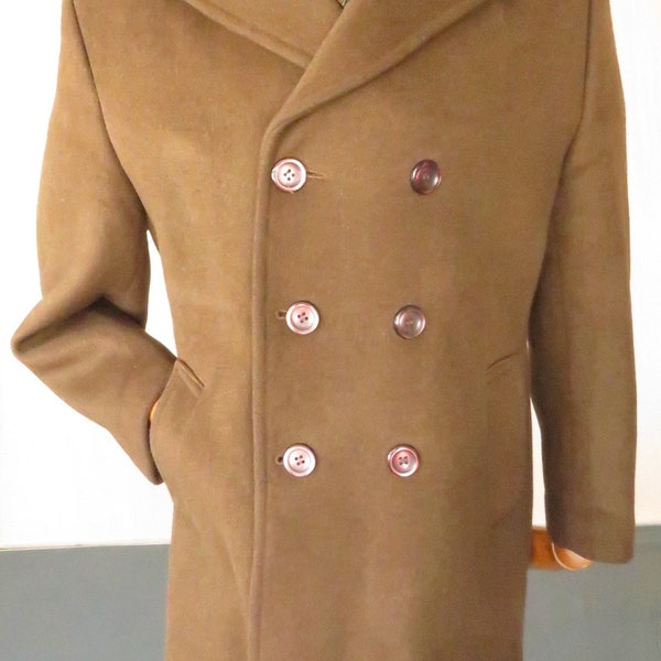 Burtons Mod minded High Revere Double breasted 67 period shorty coat. 42" chest. NB Please read write up as to postage for overseas