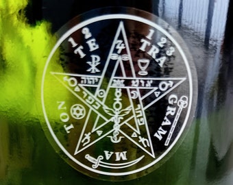 NEW Tetragrammaton white stamping transparent label