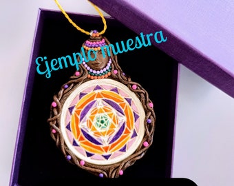 Personal Mandala Pendant Numerology Handmade