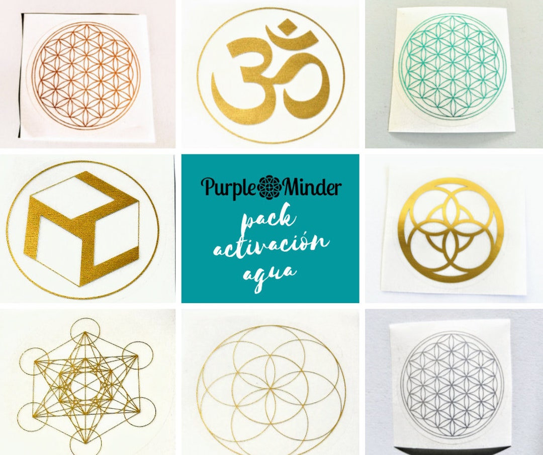 Activate Gold Sticker 8 Water Activation Pack Transparent Gold Adhesive Label Magic Esoteric ...
