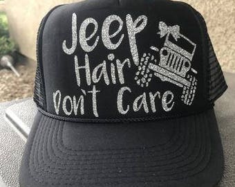 Jeep Hair Don't Care Snapback - GLITTER EDITION
