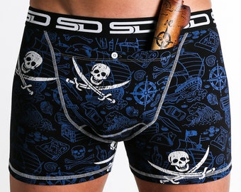 Pirate Smuggling Duds Stash Boxers, Boxer Brief Shorts