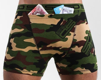 Jungle Camo Smuggling Duds Stash Boxers, Boxer Briefs