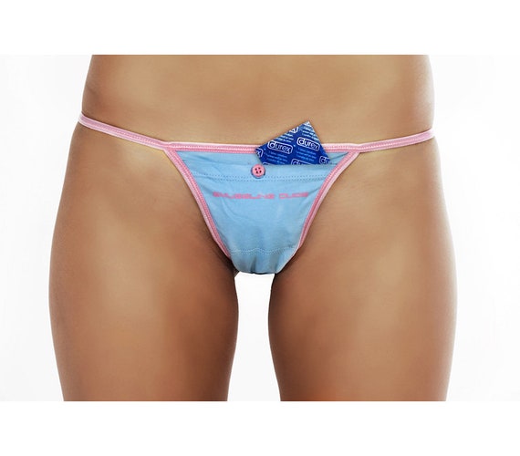 Baby Blue Smuggling Duds Female Stash Pocket Thong 4 Pack 