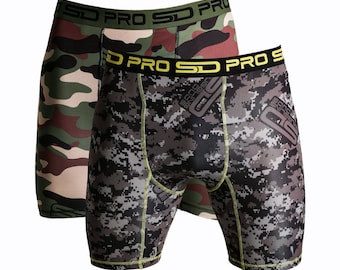 SD Pro Range Compression Shorts - Camo 2 Pack