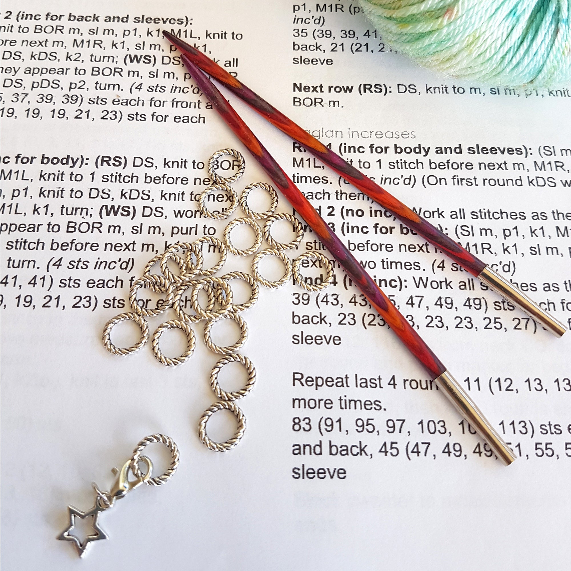 Silver Twist Ring Markers Stitch Markers And Progress Keeper Etsy