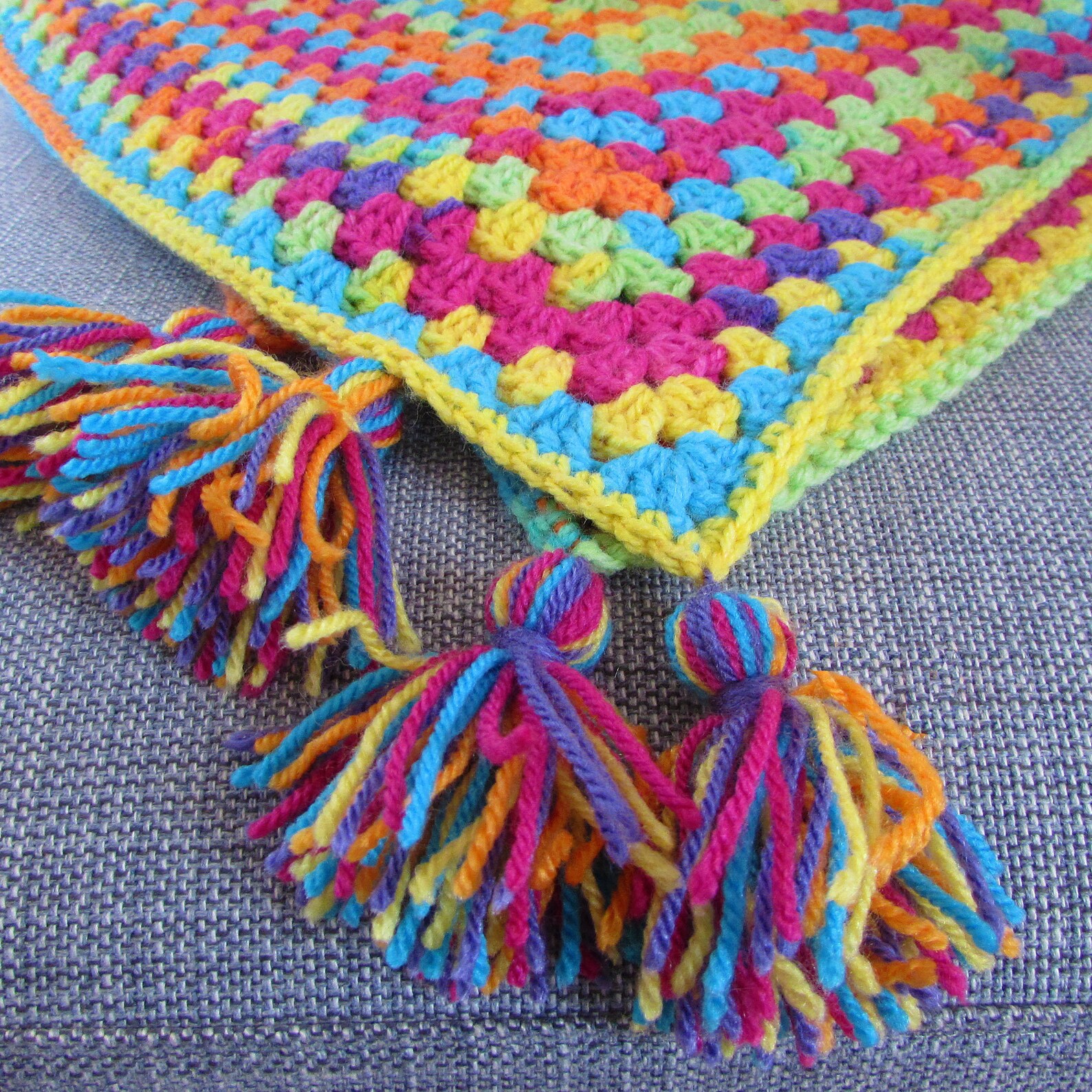 Easy Peasy crochet baby blanket kit make a lovely crib Etsy