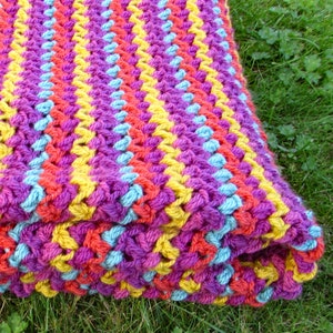 Veg Patch blanket crochet pattern - crochet afghan pattern - crochet lap blanket - throw pattern - simple crochet - lapghan pattern