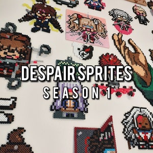 DESPAIR SPRITES Season 1! Danganronpa-style Canon and Unused Art!