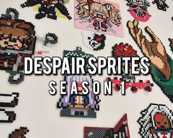 DESPAIR SPRITES Season 1! Danganronpa-style Canon and Unused Art!